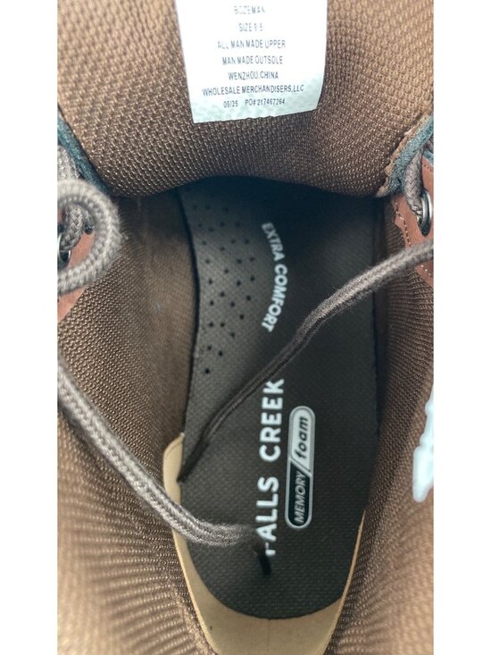 Falls Creek Boots Mens Size 9.5 Brown Bozeman Moc Toe Ankle Memory Foam Comfort main image 8